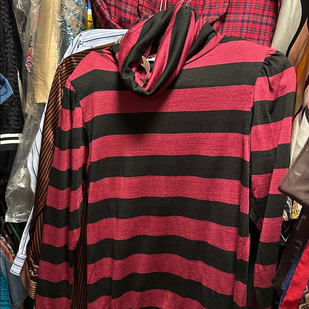 Vintage Christian Dior Striped Turtleneck • NWT • Size 4P